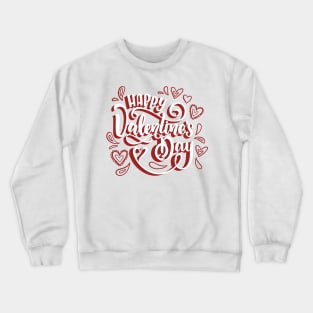 Happy Valentine's day love cute romance couple gift Crewneck Sweatshirt